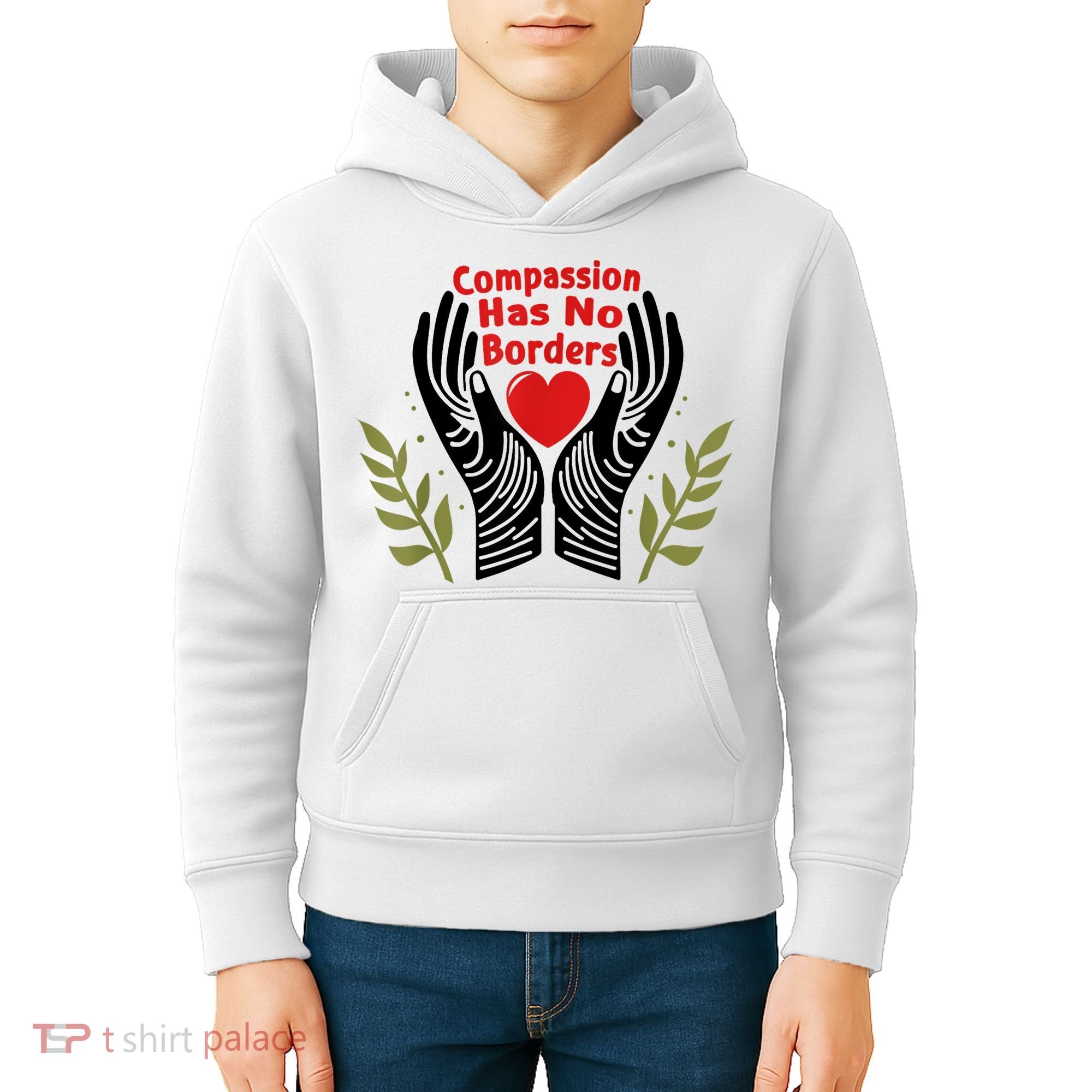 Compassion Has No Borders Kids Hoodie