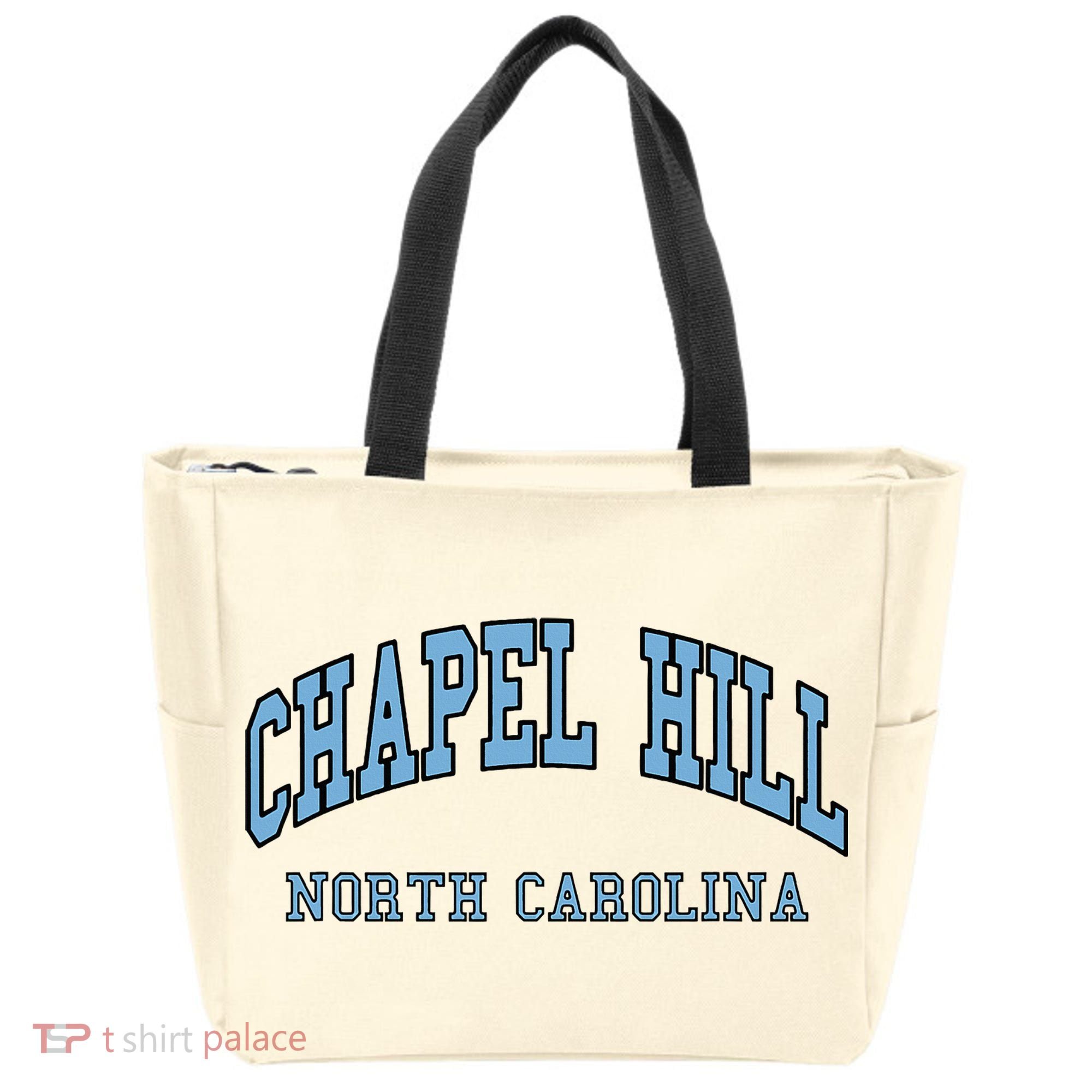 Chapel Hill North Carolina Throwback Tote Bag