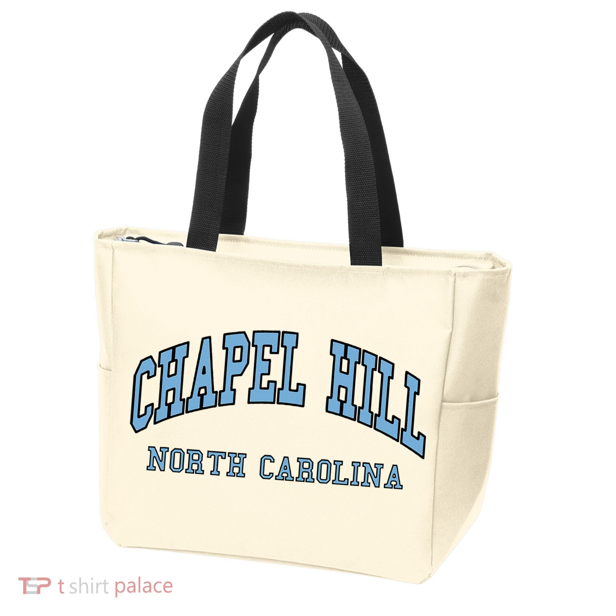 Chapel Hill North Carolina Throwback Tote Bag