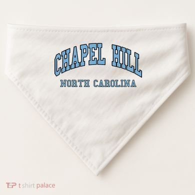 Chapel Hill North Carolina Throwback USA-Made Doggie Bandana