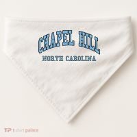 Chapel Hill North Carolina Throwback USA-Made Doggie Bandana thumb 0