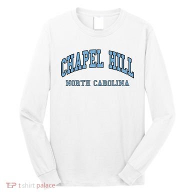 Chapel Hill North Carolina Throwback Long Sleeve Shirt