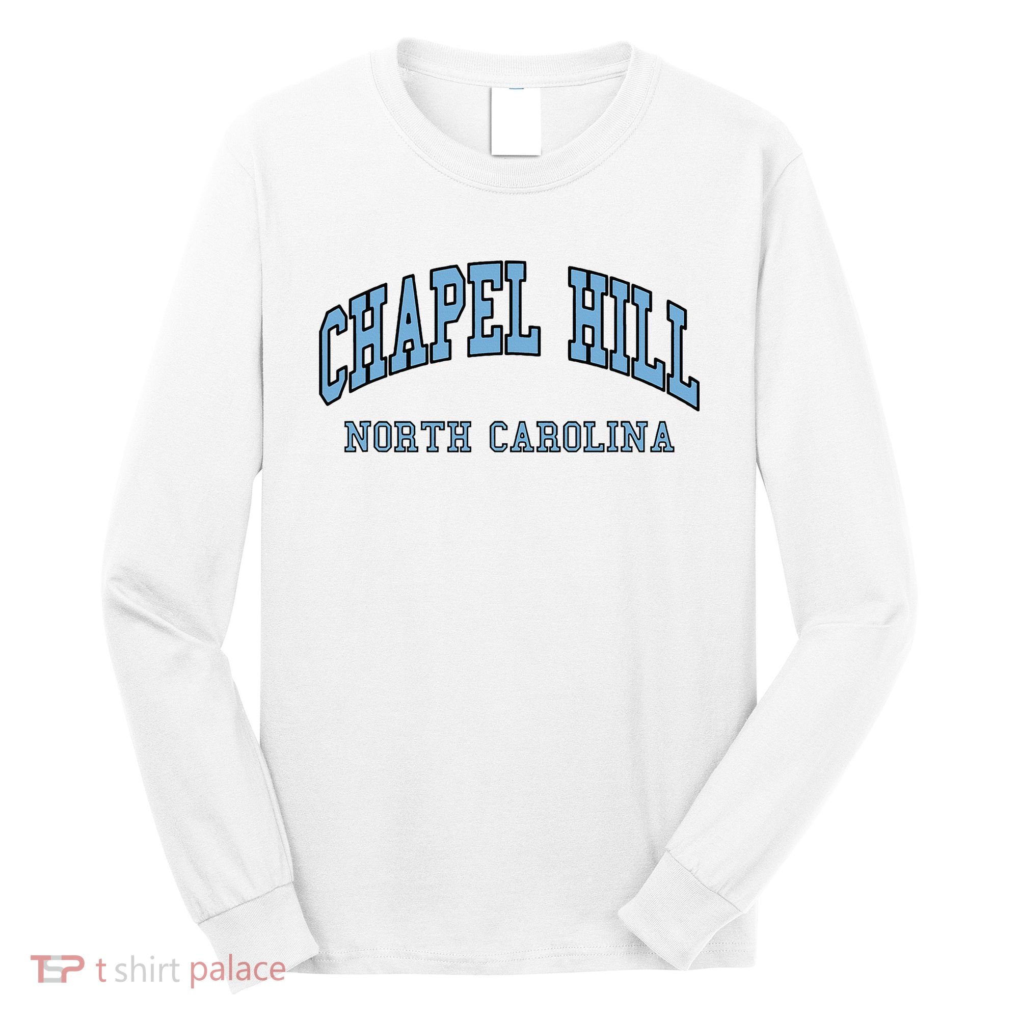 Chapel Hill North Carolina Throwback Long Sleeve Shirt