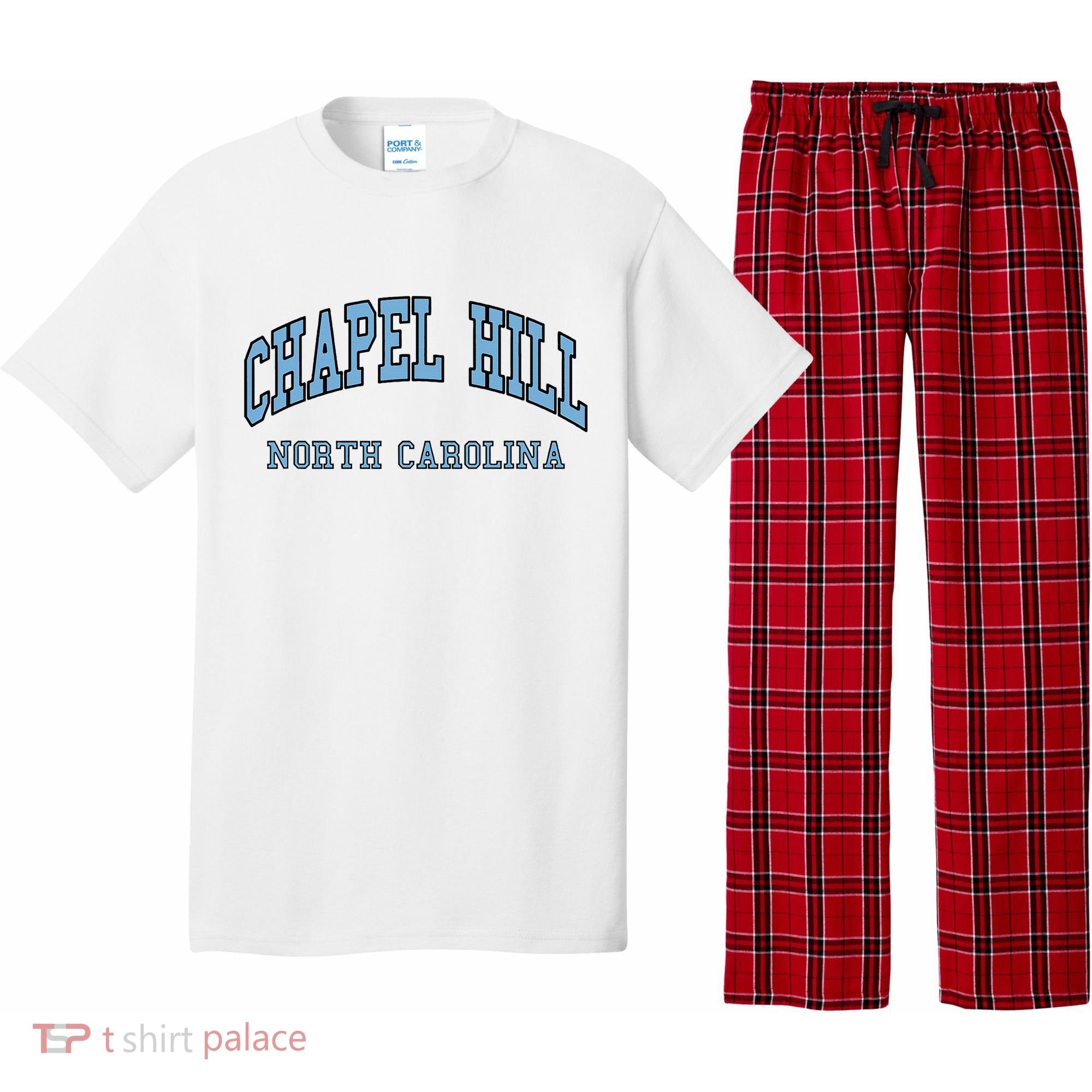 Chapel Hill North Carolina Throwback Pajama Set