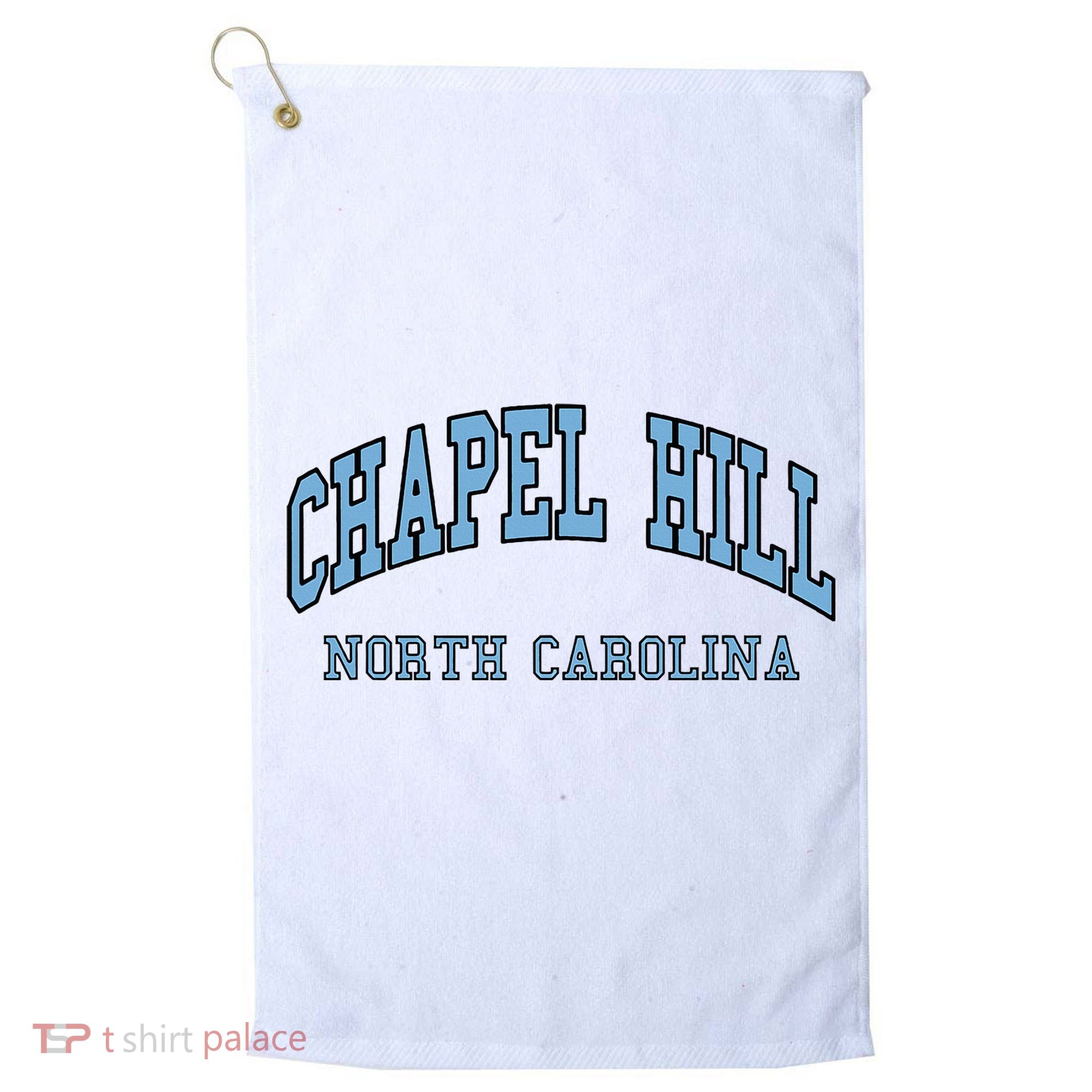 Chapel Hill North Carolina Throwback Golf Towel
