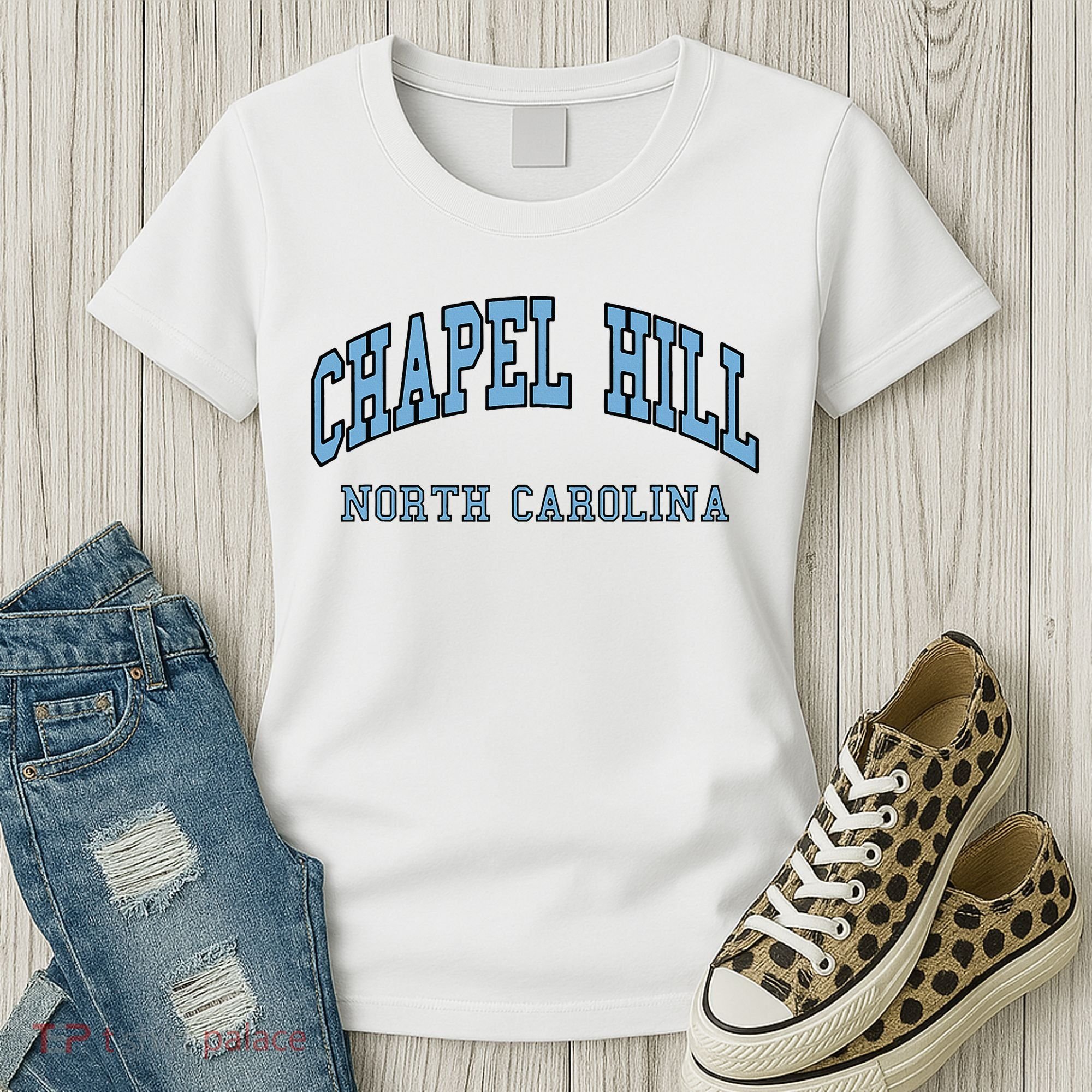 Chapel Hill North Carolina Throwback Women's T-Shirt