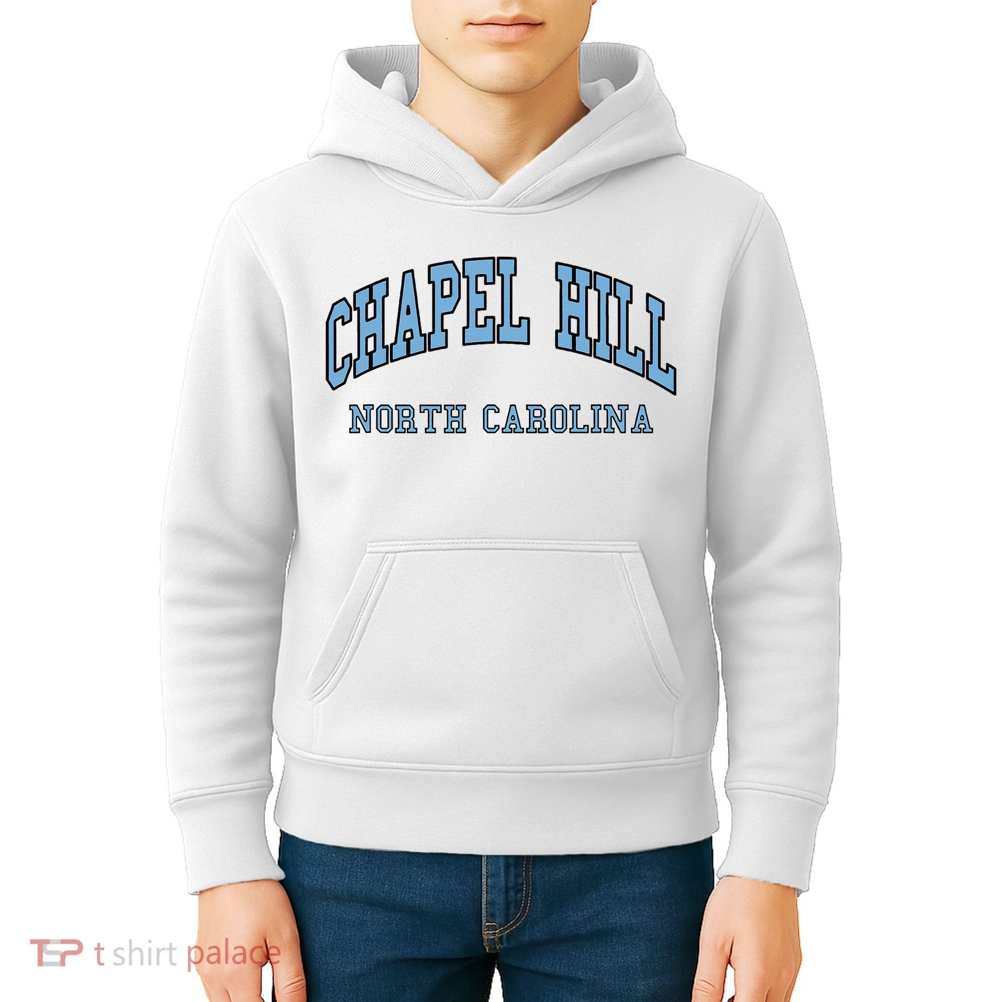 Chapel Hill North Carolina Throwback Kids Hoodie