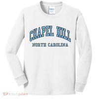 Chapel Hill North Carolina Throwback Kids Long Sleeve Shirt thumb 0