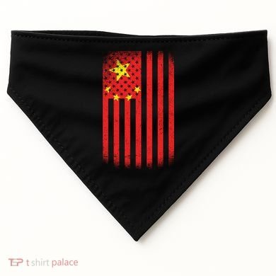 Vintage Chinese Flag USA-Made Doggie Bandana
