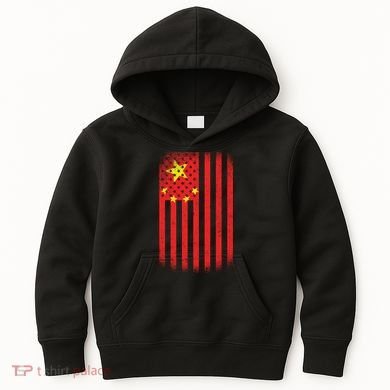 Vintage Chinese Flag Kids Hoodie