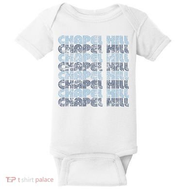 Chapel Hill North Carolina Vintage Weathered Baby Bodysuit