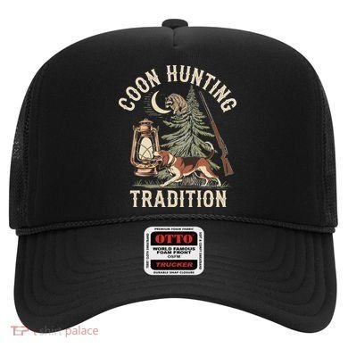 Coon Hunting Night – Patriotic Design For Coon Hunters Hat