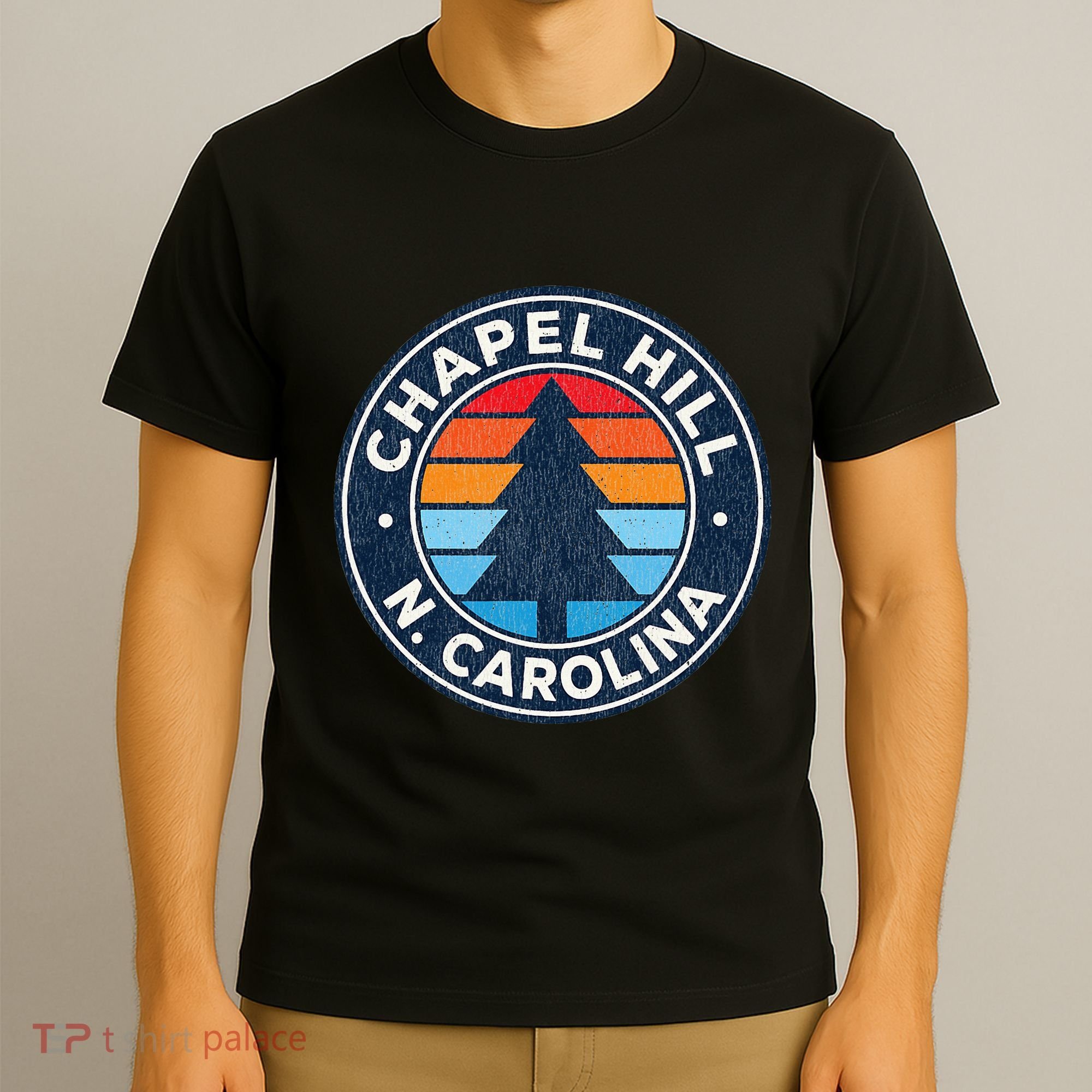 Chapel Hill North Carolina Nc Vintage Graphic Retro 70s T-Shirt