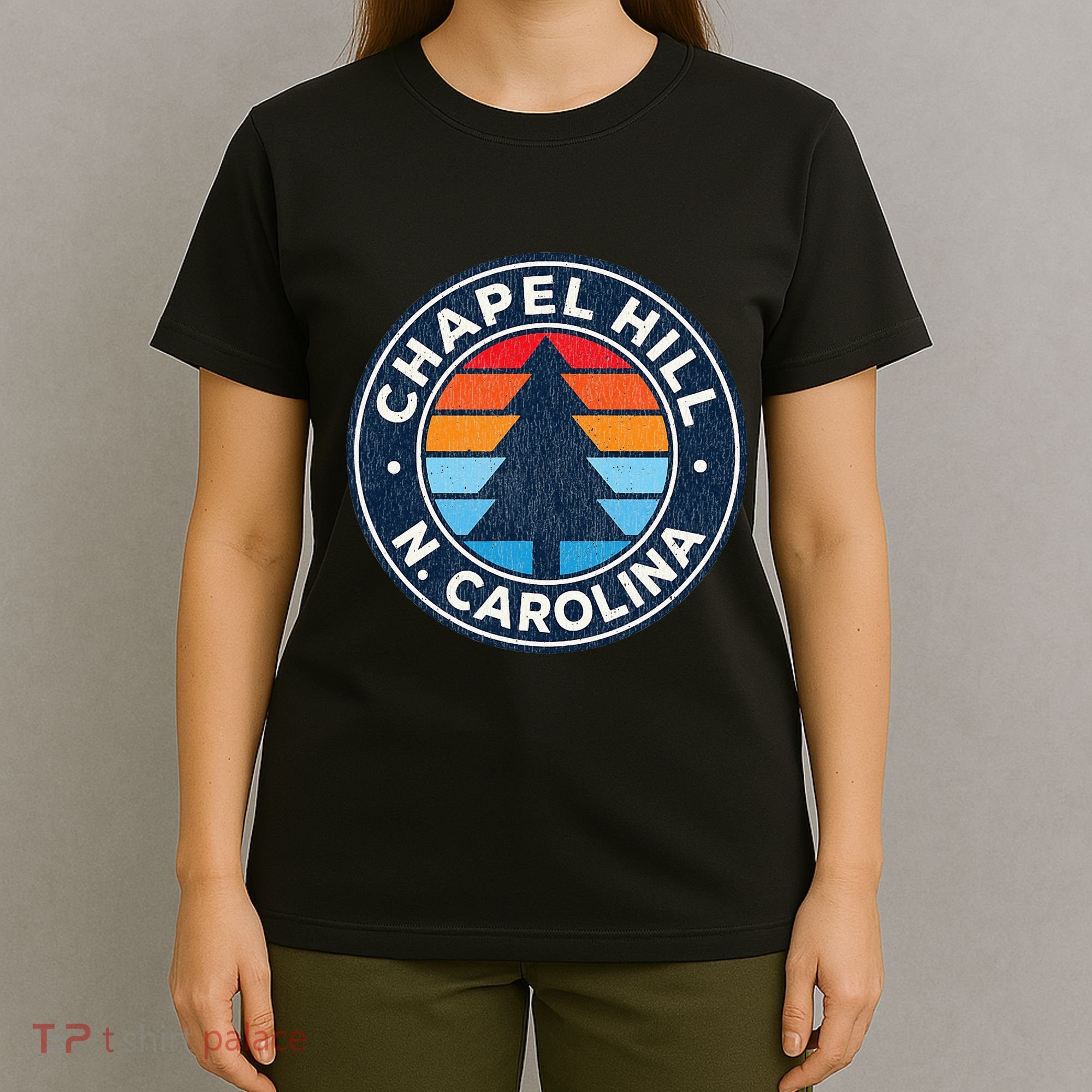 Chapel Hill North Carolina Nc Vintage Graphic Retro 70s T-Shirt