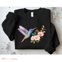 Cute Hummingbird Nectar Flower Outfit Love Birds Sweatshirt thumb 2