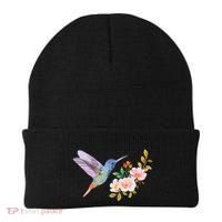 Cute Hummingbird Nectar Flower Outfit Love Birds Beanie thumb 0