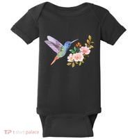 Cute Hummingbird Nectar Flower Outfit Love Birds Baby Bodysuit thumb 0