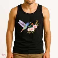 Cute Hummingbird Nectar Flower Outfit Love Birds Tank Top thumb 3