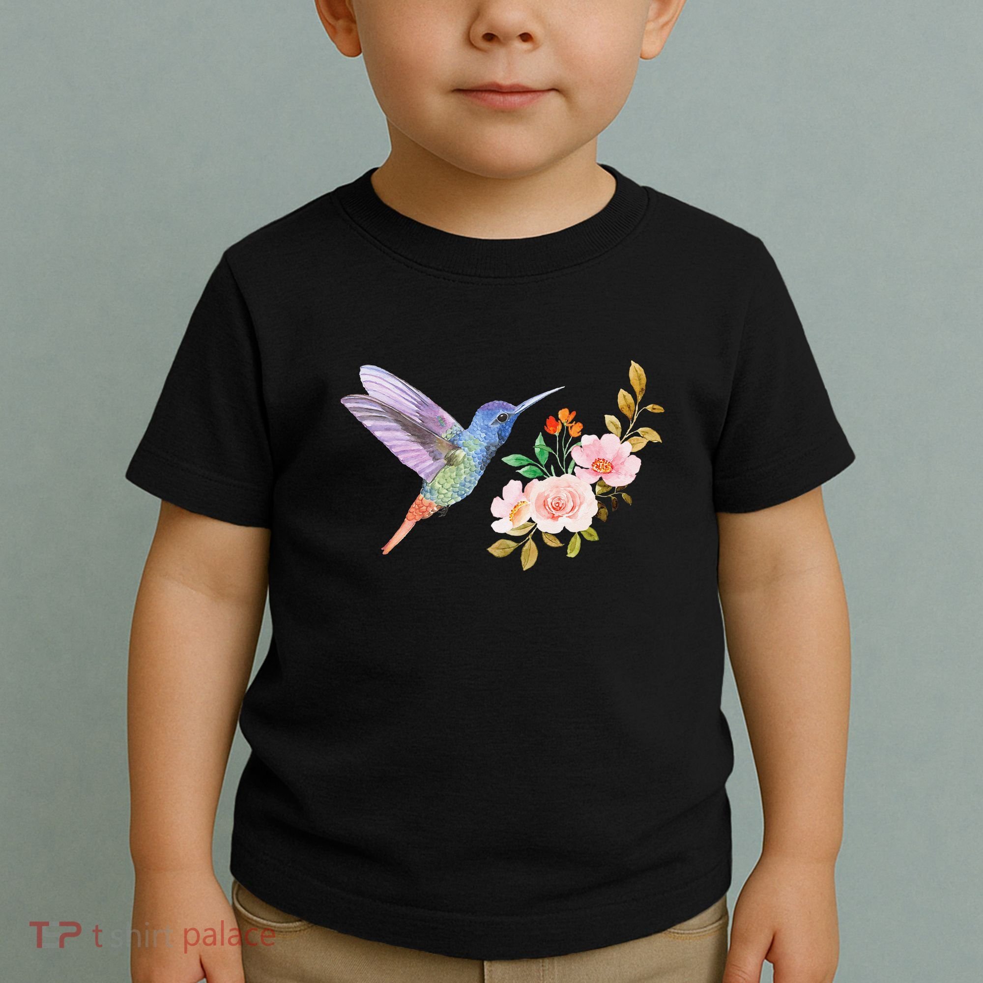 Cute Hummingbird Nectar Flower Outfit Love Birds Toddler T-Shirt