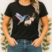 Cute Hummingbird Nectar Flower Outfit Love Birds Women's T-Shirt thumb 2