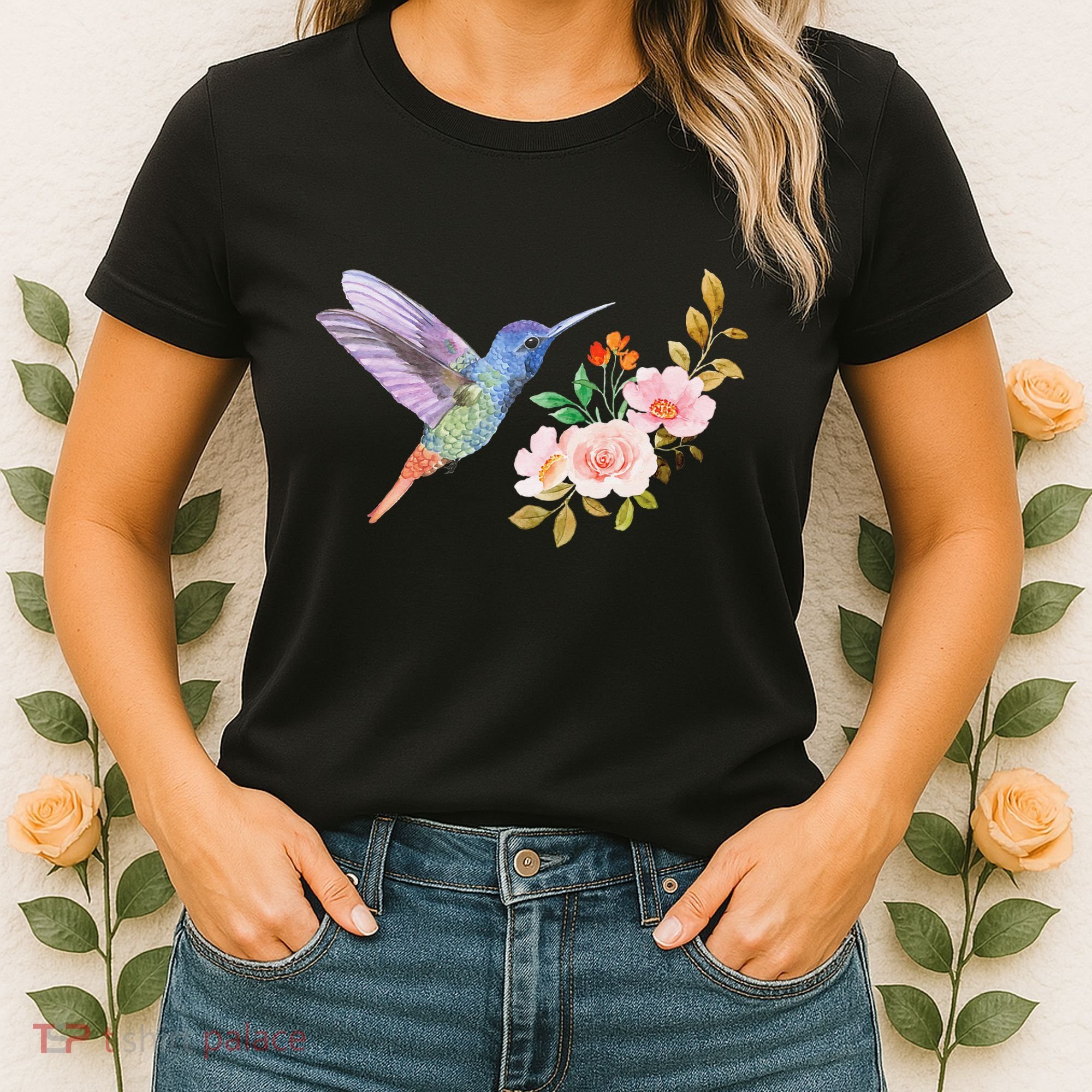 Cute Hummingbird Nectar Flower Outfit Love Birds Women's T-Shirt