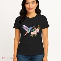 Cute Hummingbird Nectar Flower Outfit Love Birds Women's T-Shirt thumb 4
