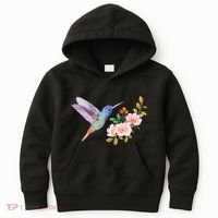 Cute Hummingbird Nectar Flower Outfit Love Birds Kids Hoodie thumb 0