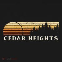 Cedar Heights Nj Vintage Evergreen Sunset Eighties T-Shirt thumb 7
