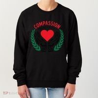 Compassion Has No Borders 2025 Funny Women's Sweatshirt thumb 0