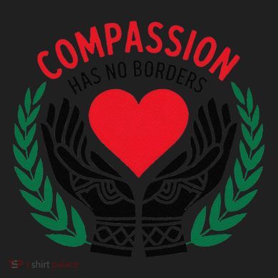 Compassion Has No Borders 2025 Funny V.I.T. Fleece Crew Sweatshirt