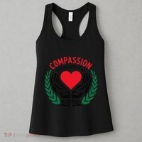 Compassion Has No Borders 2025 Funny Women's Tank Top thumb 3
