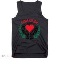 Compassion Has No Borders 2025 Funny Tank Top thumb 0