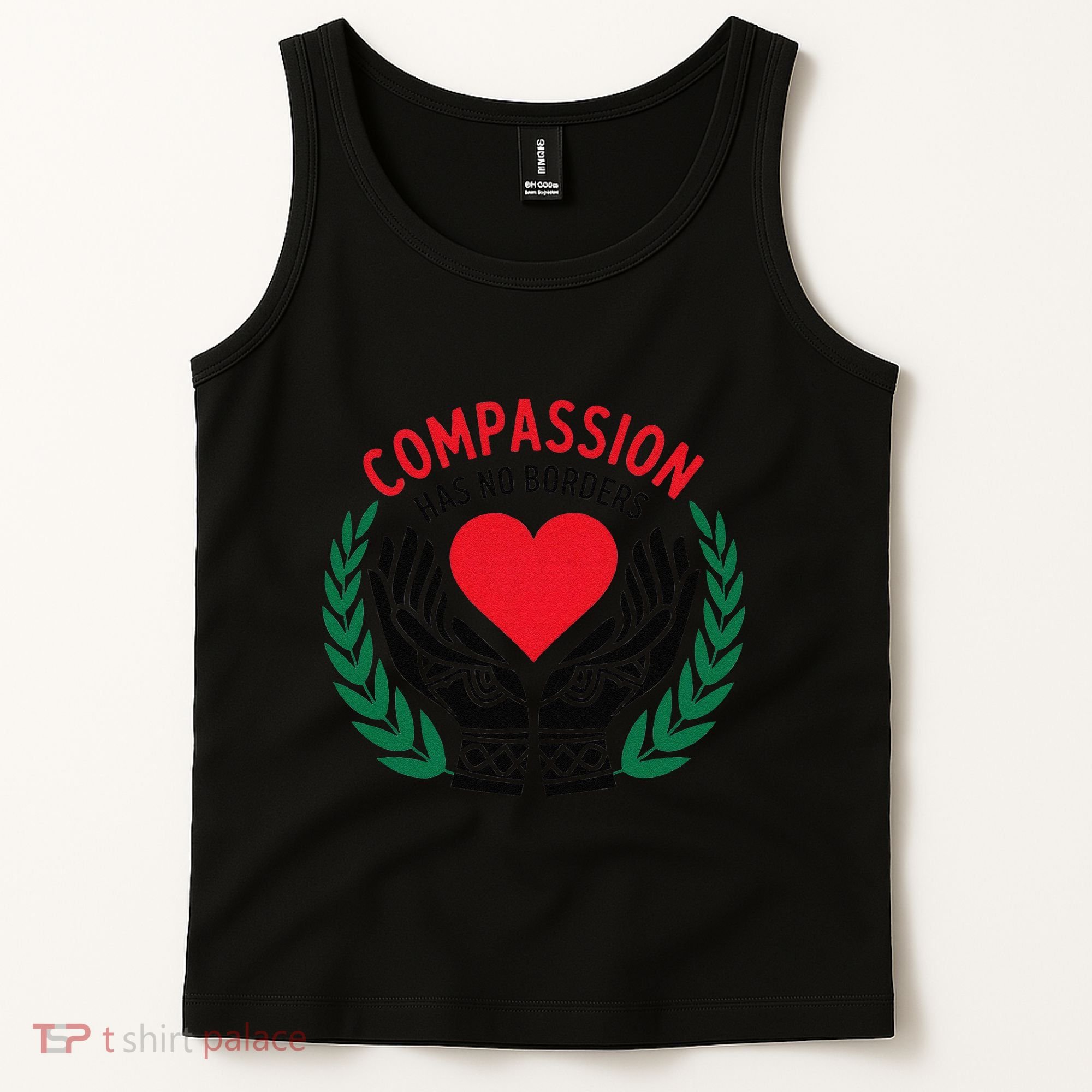 Compassion Has No Borders 2025 Funny Tank Top