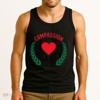 Compassion Has No Borders 2025 Funny Tank Top thumb 3
