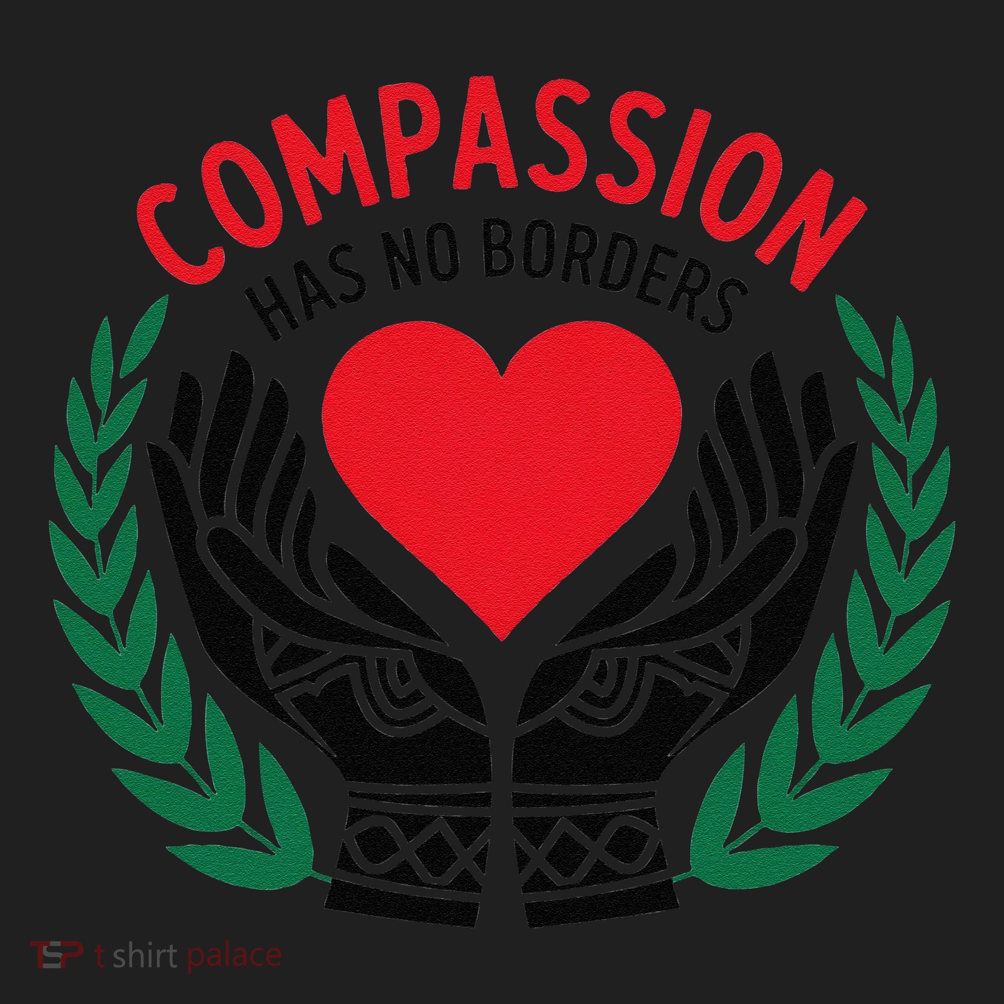 Compassion Has No Borders 2025 Funny Golf Towel