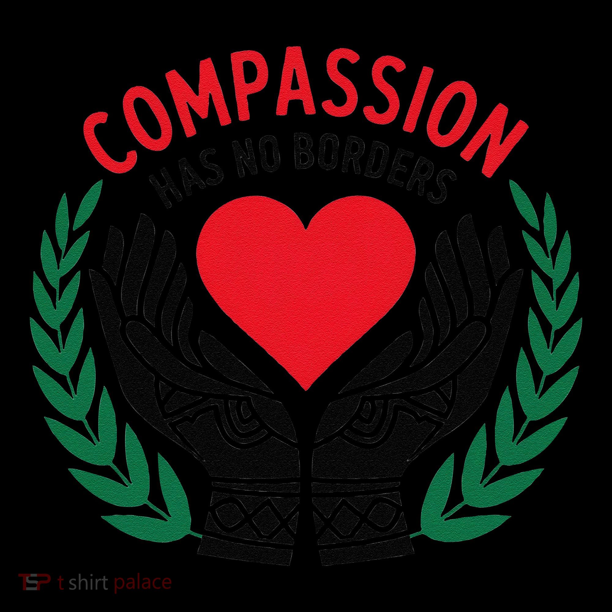 Compassion Has No Borders 2025 Funny Women's T-Shirt