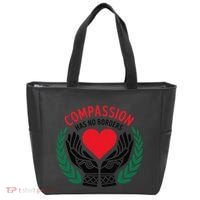 Compassion Has No Borders 2025 Funny Tote Bag thumb 0