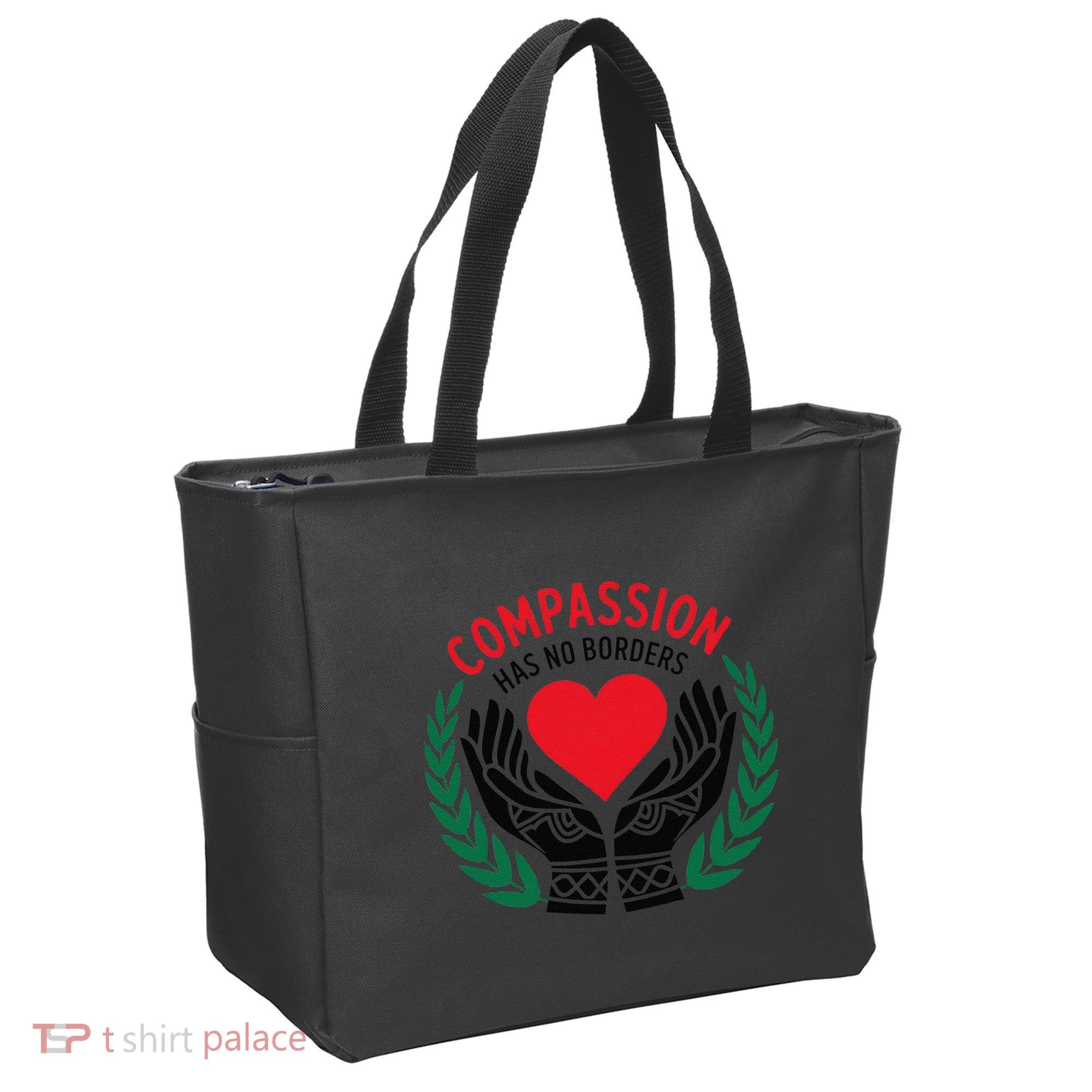 Compassion Has No Borders 2025 Funny Tote Bag