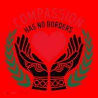 Compassion Has No Borders 2025 Funny Santa Hat thumb 1