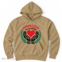 Compassion Has No Borders 2025 Funny Hoodie thumb 0