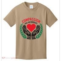 Compassion Has No Borders 2025 Funny Kids T-Shirt thumb 0