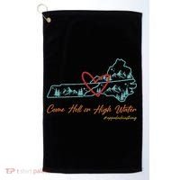 Come Hell Or High Water – Appalachian Strong Retro Golf Towel thumb 0