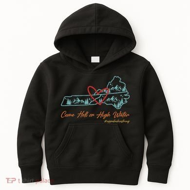 Come Hell Or High Water – Appalachian Strong Retro Kids Hoodie