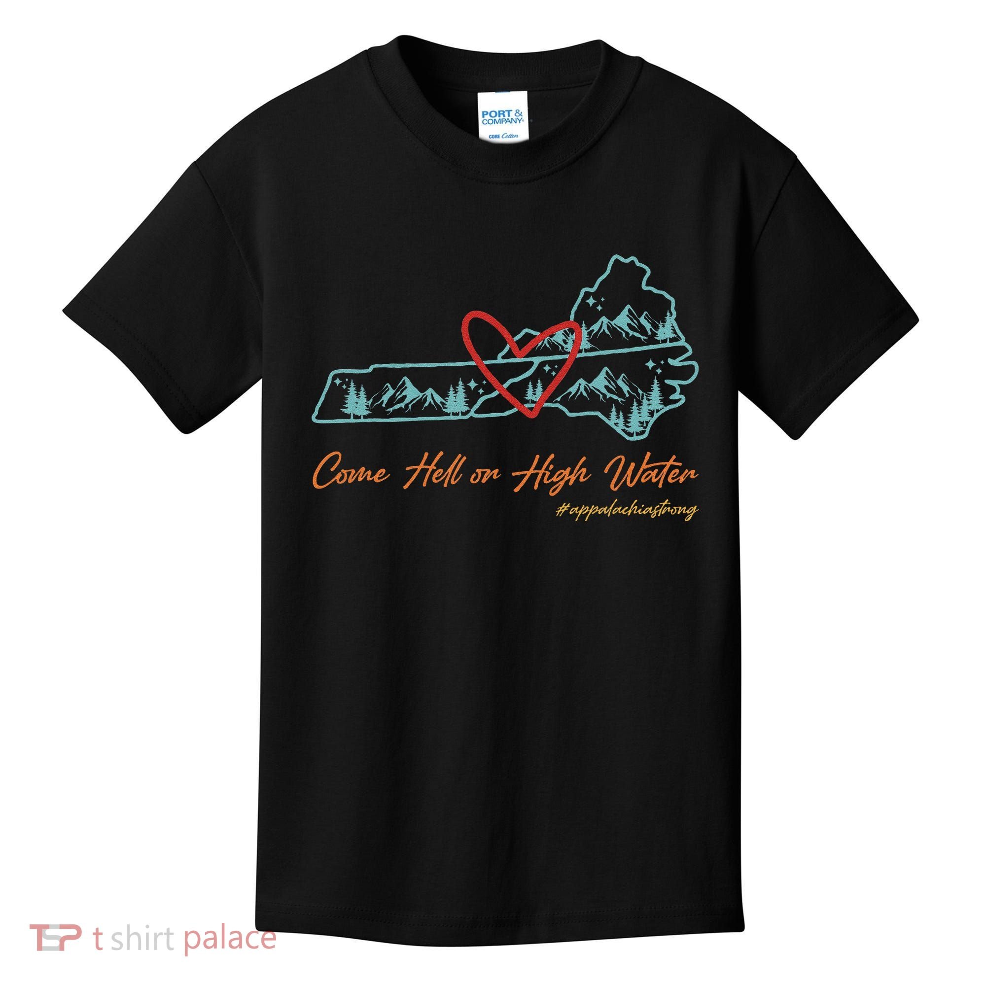 Come Hell Or High Water – Appalachian Strong Retro Kids T-Shirt
