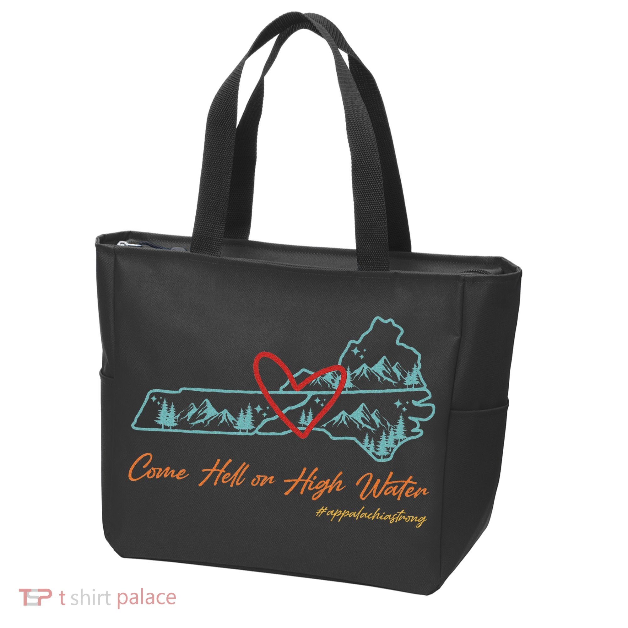 Come Hell Or High Water – Appalachian Strong Retro Tote Bag