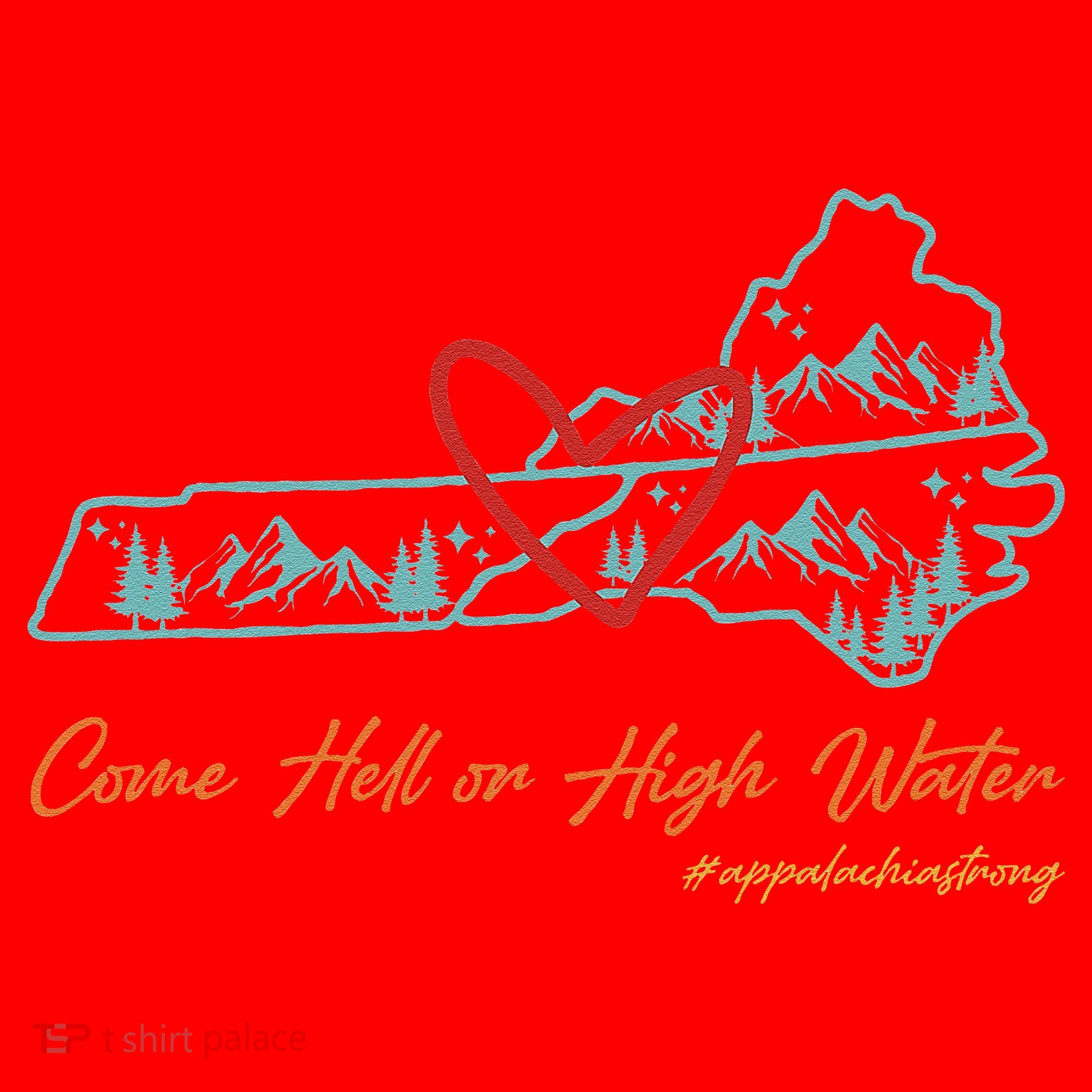Come Hell Or High Water – Appalachian Strong Retro Santa Hat