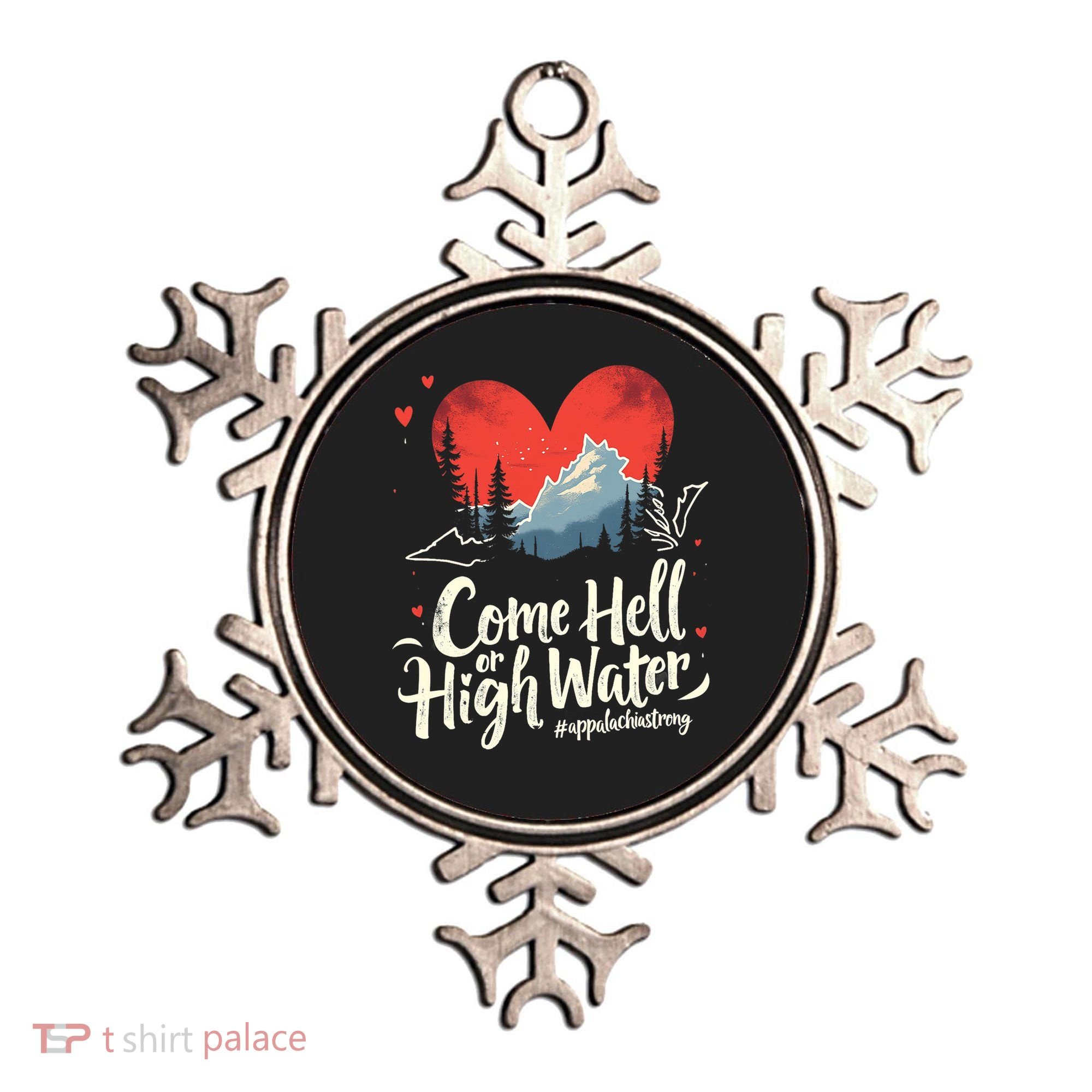 Come Hell Or High Water Mountain Appalachia Strong Nc Vn Tn Ornament
