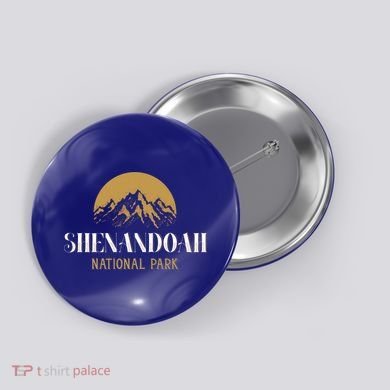 Camping Hiking Outdoor Gift Shenandoah National Park Gift Button