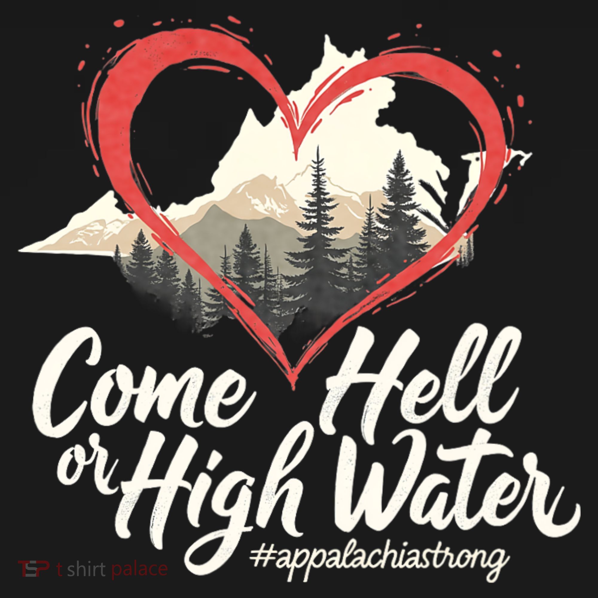 Come Hell Or High Water Mountain Appalachia Strong Nc Vn Tn Mousepad