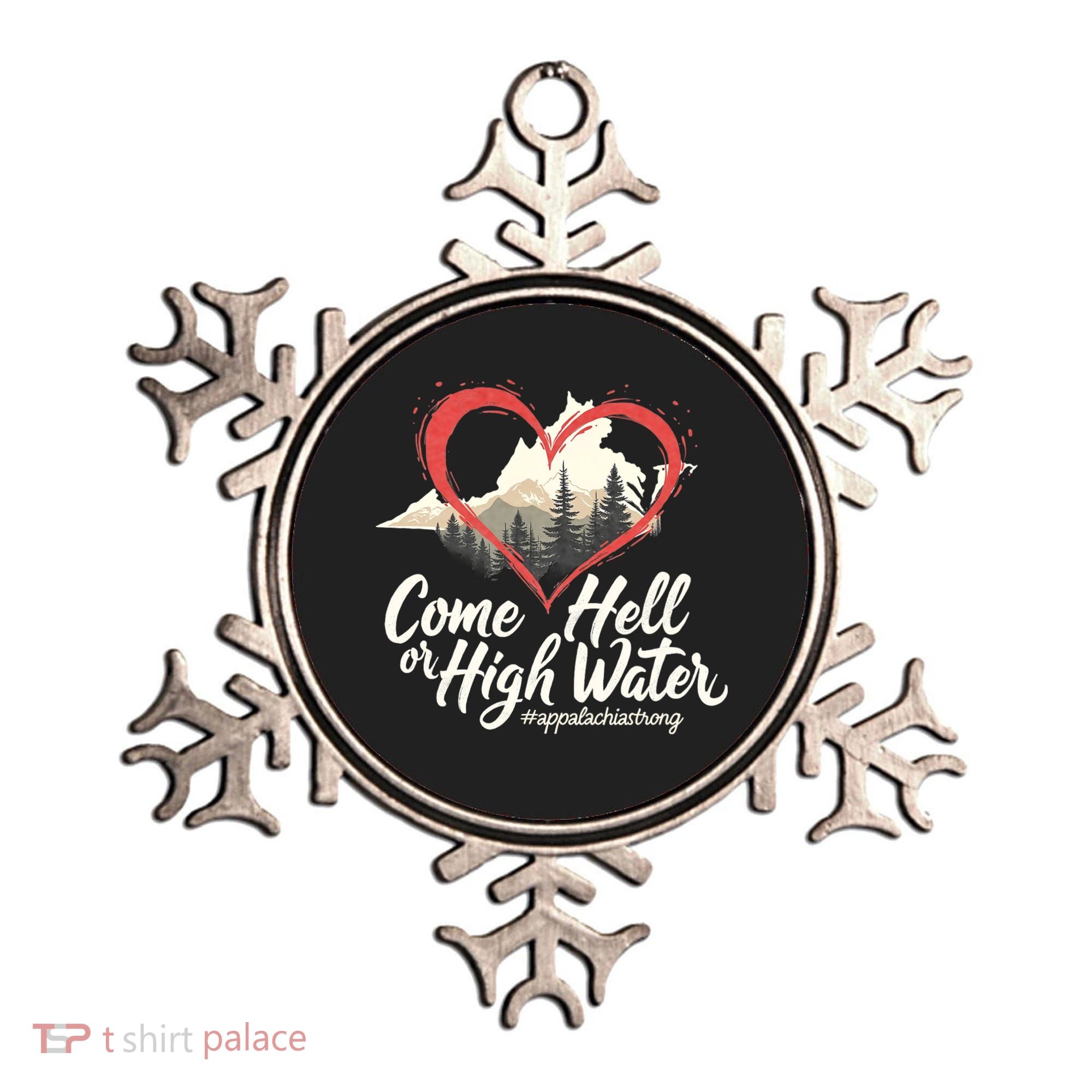 Come Hell Or High Water Mountain Appalachia Strong Nc Vn Tn Ornament